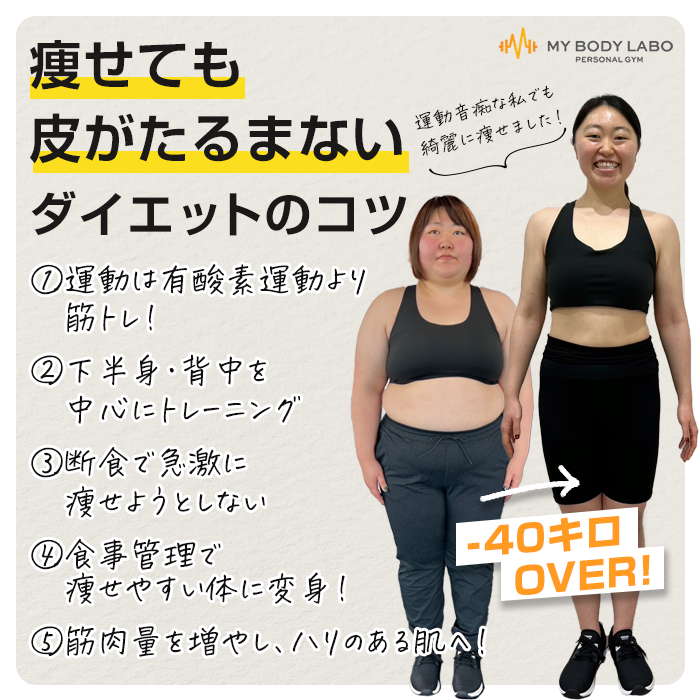 ダイエットで綺麗に痩せた女性