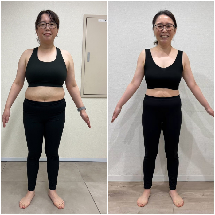 40代でダイエットに成功した女性の見た目２　正面