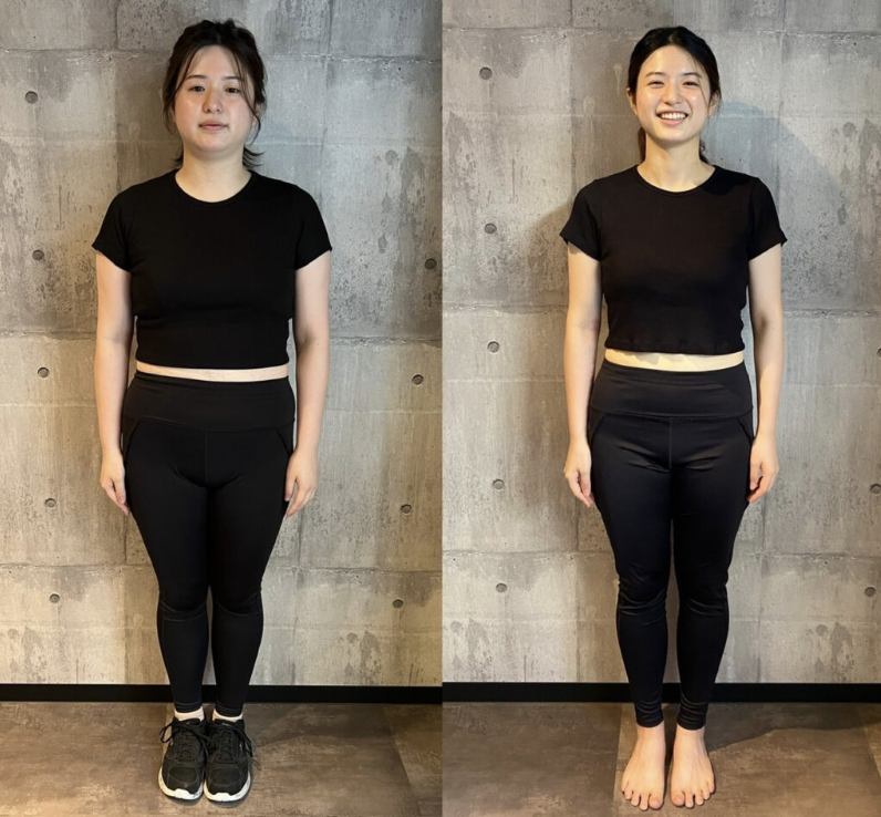3ヶ月のパーソナルトレーニングで-14.4kg!(20代女性)