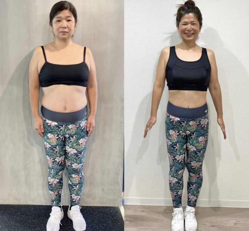 3ヶ月のパーソナルトレーニングで-13.2kg!(50代女性)