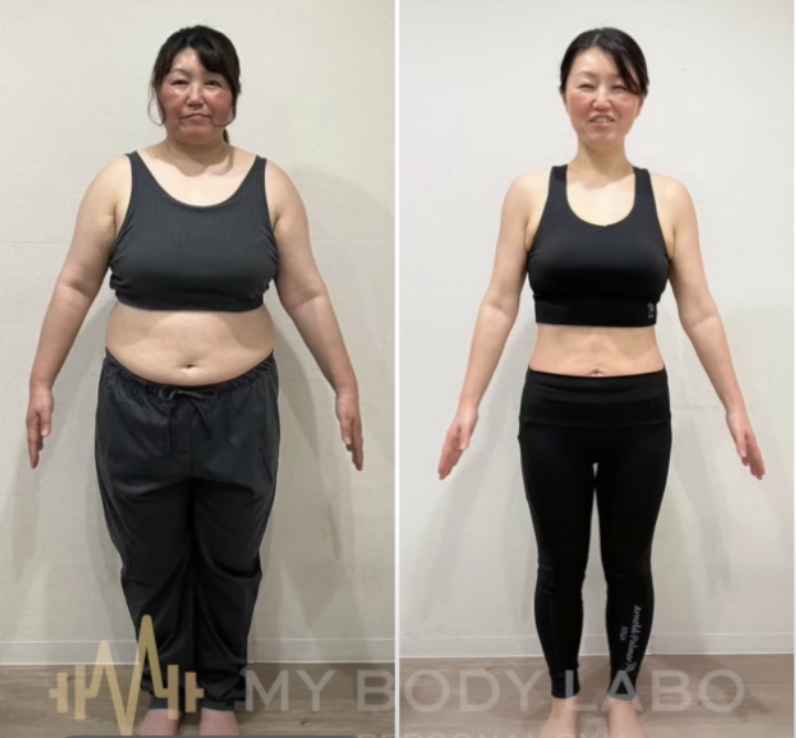 6ヶ月のオンラインパーソナルトレーニングで-24.2kg!(50代女性)