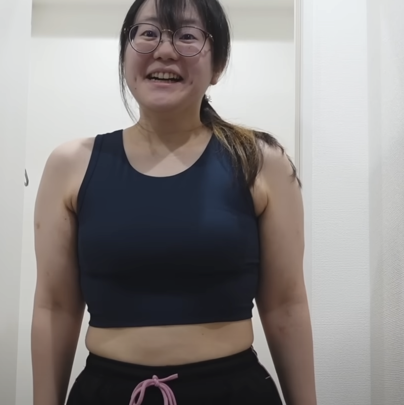 ダイエット開始1ヶ月半後
体重-3.6kg