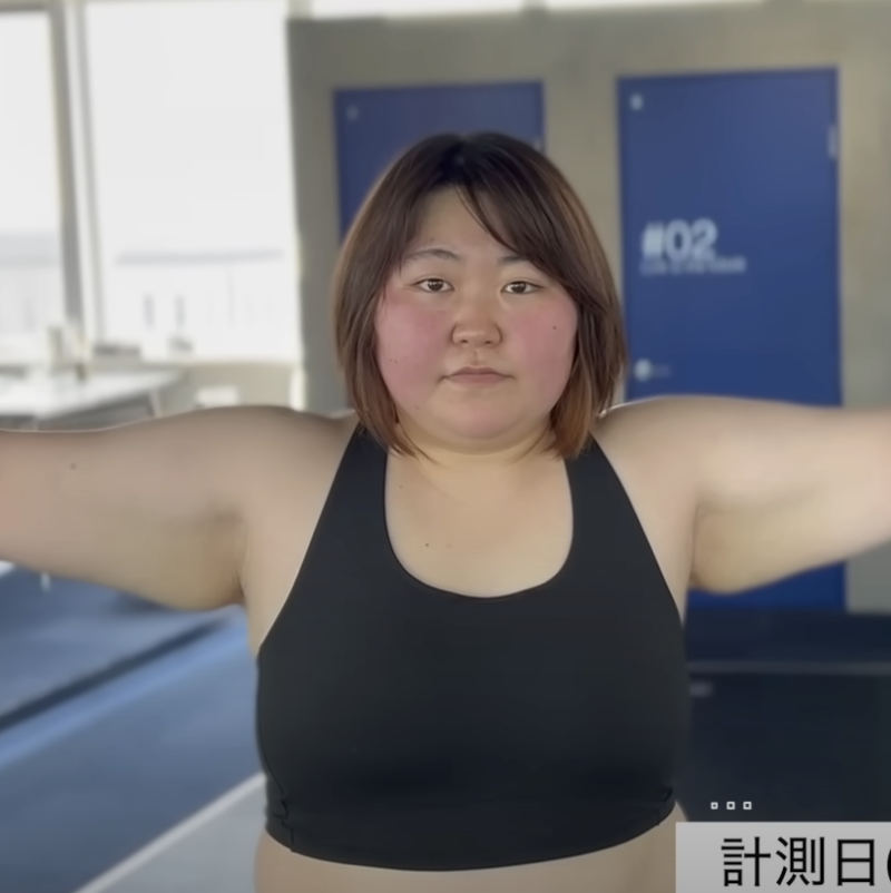 ダイエット開始1ヶ月半後
体重-9.6kg