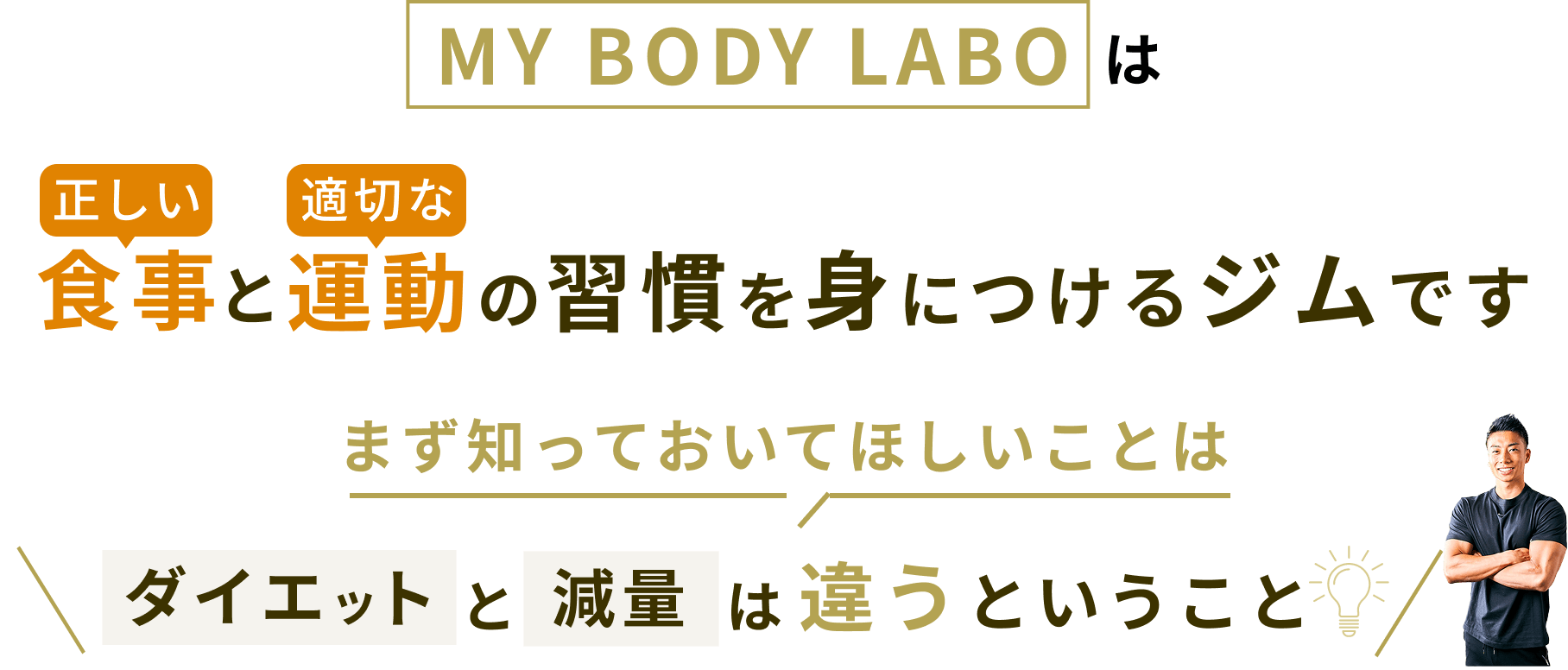 MY BODY LABOは正しい食事と適切な運動を身につけるジムです