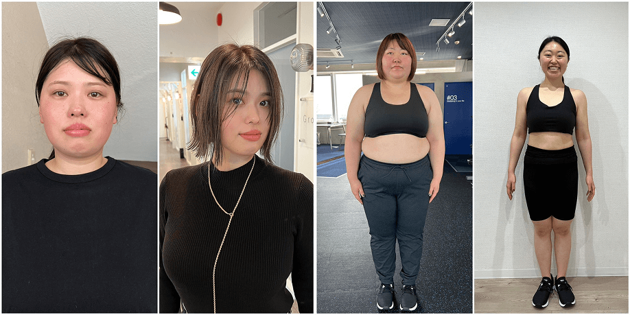 ビフォーアフター体型比較の写真