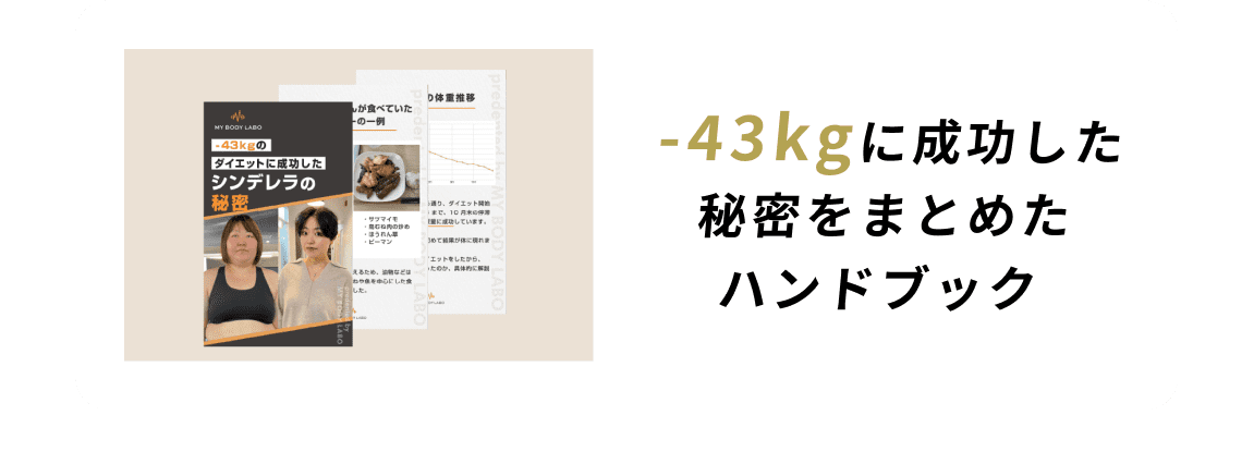 -43kgに成功した秘密をまとめたハンドブック